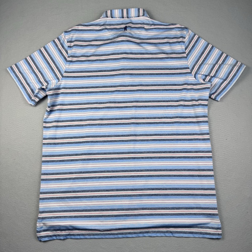 Johnnie-O McKinley Striped Golf Polo Men XL Short Sleeve Stretch Performance - Picture 6 of 10